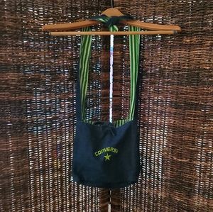 ⭐ Converse Crossbody Bag 💙Denim Green Tie Strap🍉